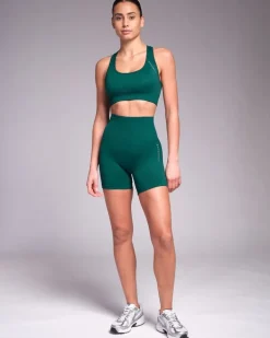 Powercut SOLID Seamless 6" Shorts Jungle Green