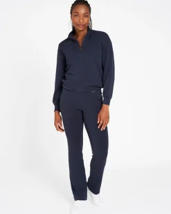 Powercut Studio UltraSoft Wide Leg Pants In Outerspace Navy