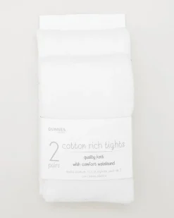 Premium Cotton-Rich Tights - Pack Of 2 - (Newborn-14 Years)