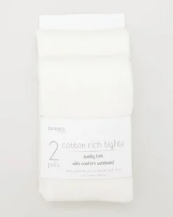 Premium Cotton-Rich Tights - Pack Of 2 (0 months-14 Years)