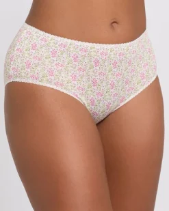 Print Cotton Rich Midi Briefs - Pack of 5