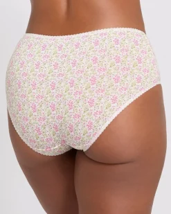 Print Cotton Rich Midi Briefs - Pack of 5