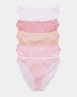 Print High Leg Briefs - Pack Of 5