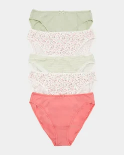 Print High Leg Briefs - Pack Of 5