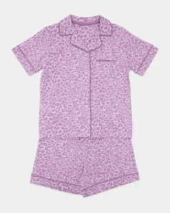 Printed Revere Short-Sleeved Pyjamas (3-14 years)