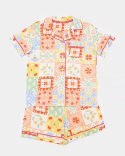 Printed Revere Short-Sleeved Pyjamas (3-14 Years)