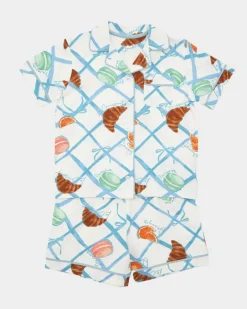 Printed Revere Short-Sleeved Pyjamas (3-14 Years)