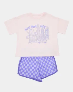 Printed Short Pyjama Set (2-14 Years)