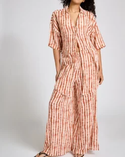 Printed Tie Front Shirt