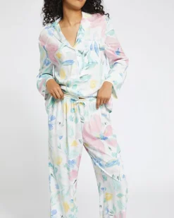 Printed Viscose Twill Pyjama Set