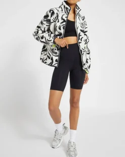 Printed Zip Through Fleece