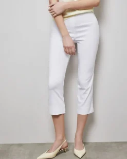 Pull On Stretch Crop Trousers
