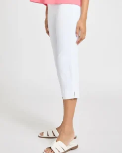 Pull On Stretch Crop Trousers