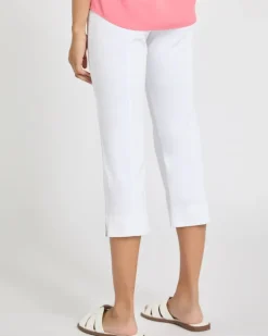 Pull On Stretch Crop Trousers