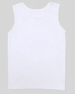 Pure Cotton Rib Vest - Pack Of 4
