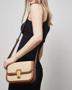 Raffia Crossbody Bag