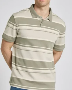 Regular Fit Jacquard Stripe Polo