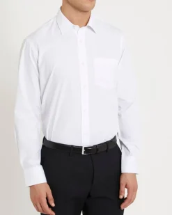 Regular Fit Long-Sleeved Cotton Rich Shirt
