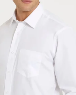 Regular Fit Long-Sleeved Cotton Rich Shirt