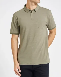 Regular Fit Micro Stripe Polo Shirt