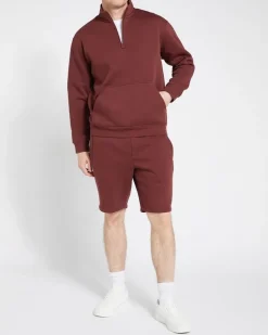 Relaxed Fit Half Zip Sweatshirt
