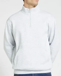 Relaxed Fit Half Zip Sweatshirt