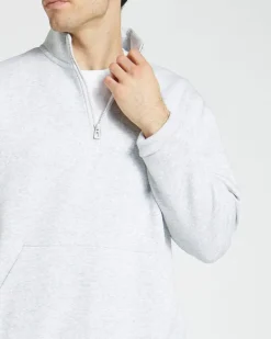 Relaxed Fit Half Zip Sweatshirt