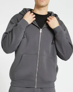 Relaxed Fit Zip-Through Hoodie
