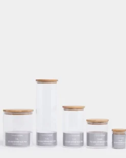 Round Glass Pantry Storage