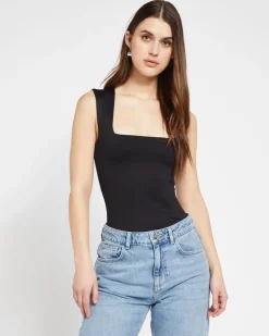 Savida Square Neck Polyamide Bodysuit