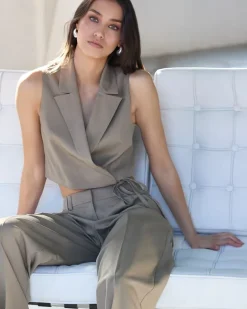 Savida Wrap Waistcoat Co-Ord Top