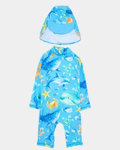 Sea Life Unitard Set (0 Months-6 Years) - 2 Pieces