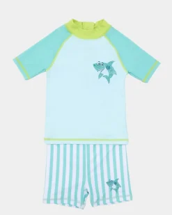 Shark Rashguard Set - 2 Pieces (9 Months-6 Years)