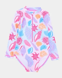 Shell Long Sleeve Swimsuit (9 Months-6 Years)