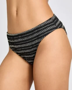 Shirred High Leg Bikini Briefs