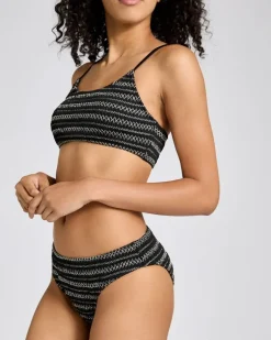 Shirred High Leg Bikini Briefs