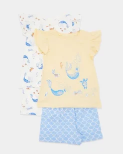 Short Pyjama Set - Pack Of 2 (6 Months-4 Years)