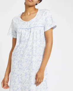 Short Sleeve 100% Cotton Nightdress