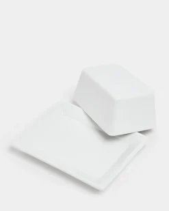 Simply White Butter Dish