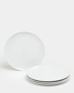 Simply White Dinner Plates - Pack Of 4
