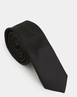 Slim Black Tie