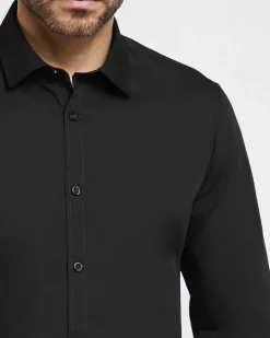 Slim Fit Long-Sleeved Cotton Rich Shirt