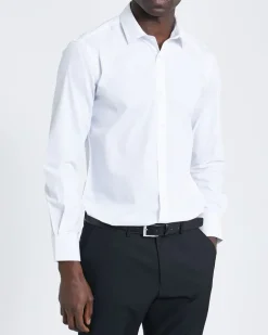 Slim Fit Long-Sleeved Cotton Rich Shirt