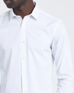 Slim Fit Long-Sleeved Cotton Rich Shirt