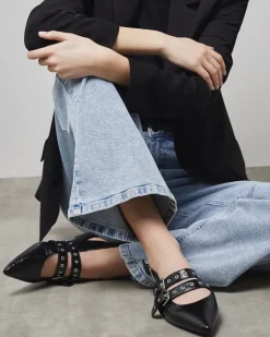 Slingback Buckle Eyelet Shoe