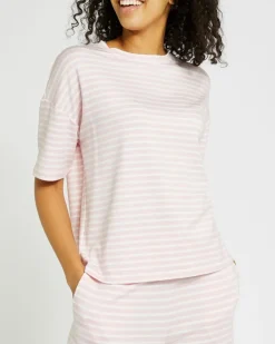Soft Long Sleeve Stripe Pyjama Top