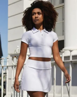 Soft Sculpt Crop Polo Top