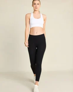 Stretch Ankle Length Cotton Black Leggings