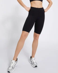 Stretch Cotton Black Bicycle Shorts