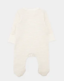 Stripe Bear Sleepsuit (Newborn-12 Months)